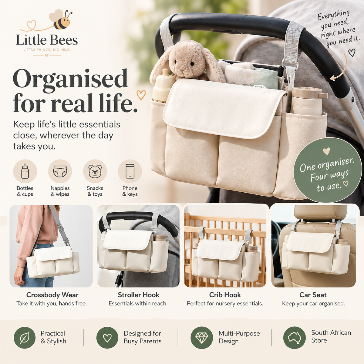 Little Bees™ Grab & Go Organiser