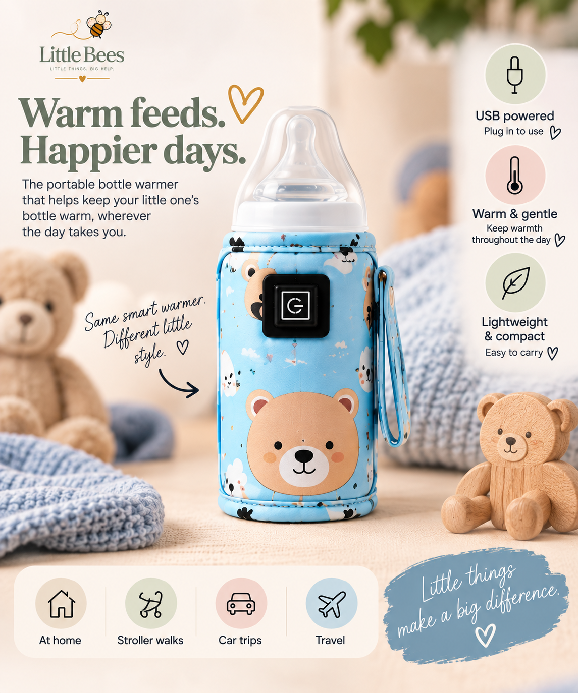 Little Bees™ Warm & Go Bottle Warmer