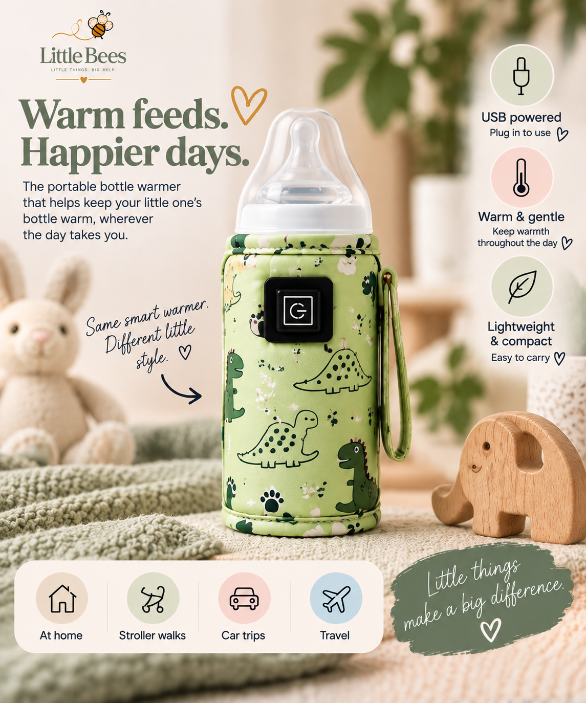 Little Bees™ Warm & Go Bottle Warmer