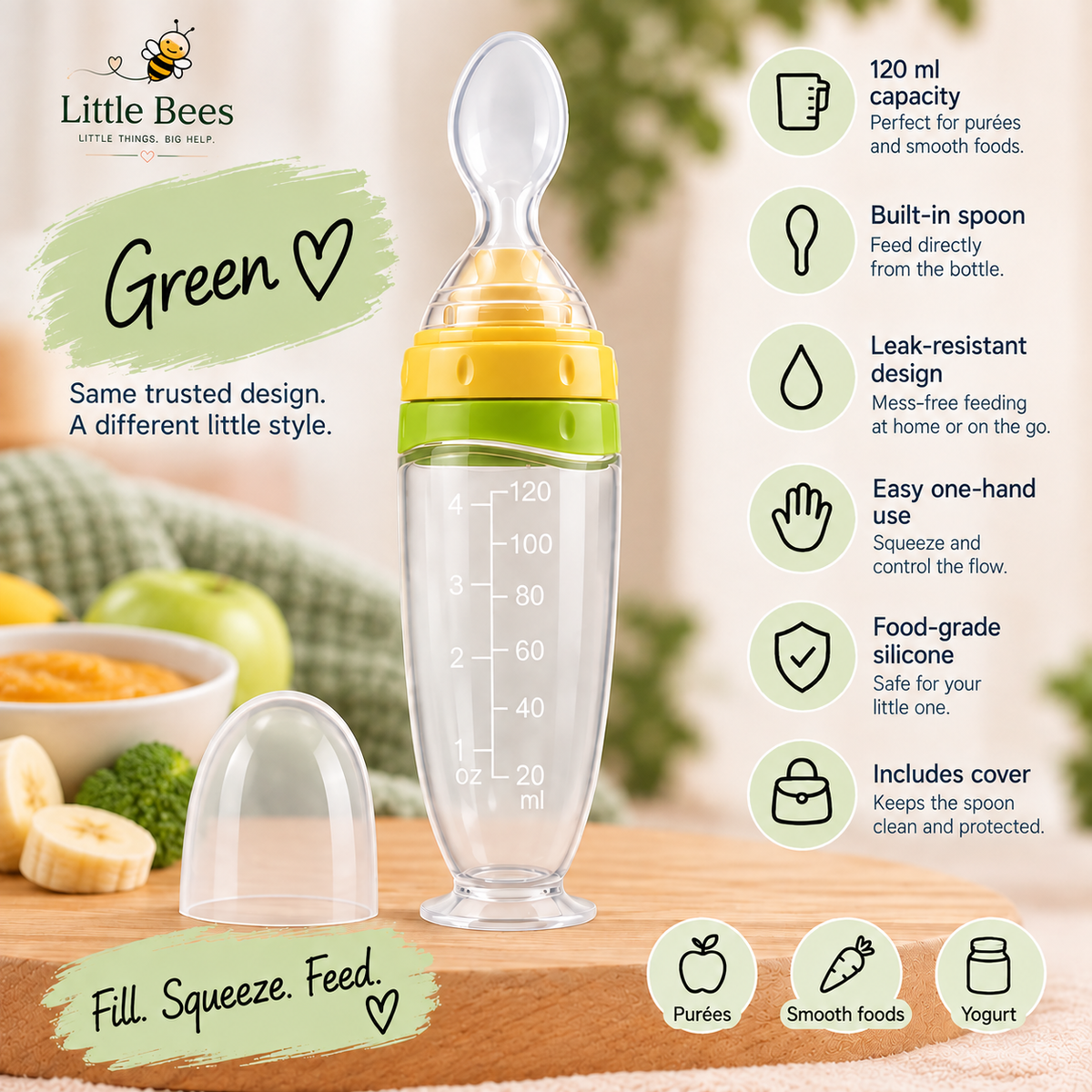 Little Bees™ Squeeze & Feed Spoon